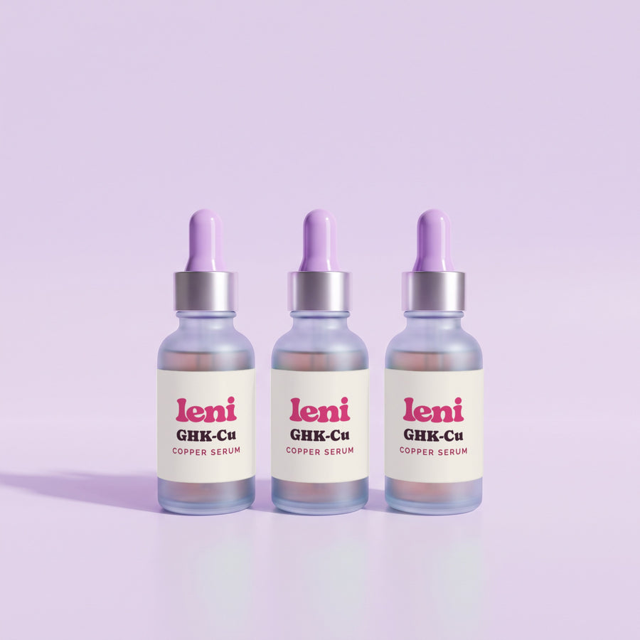 Leni GHK-Cu Copper Serum — 3-pack studio product image