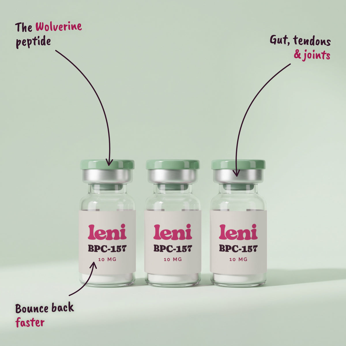 Leni BPC-157 — 3-pack studio alternate artwork