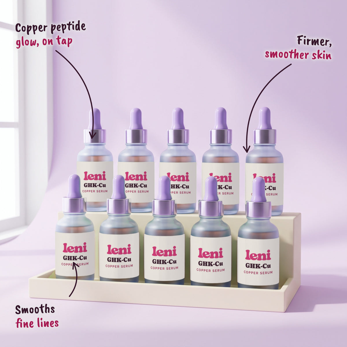 Leni GHK-Cu Copper Serum — 10-pack studio alternate artwork