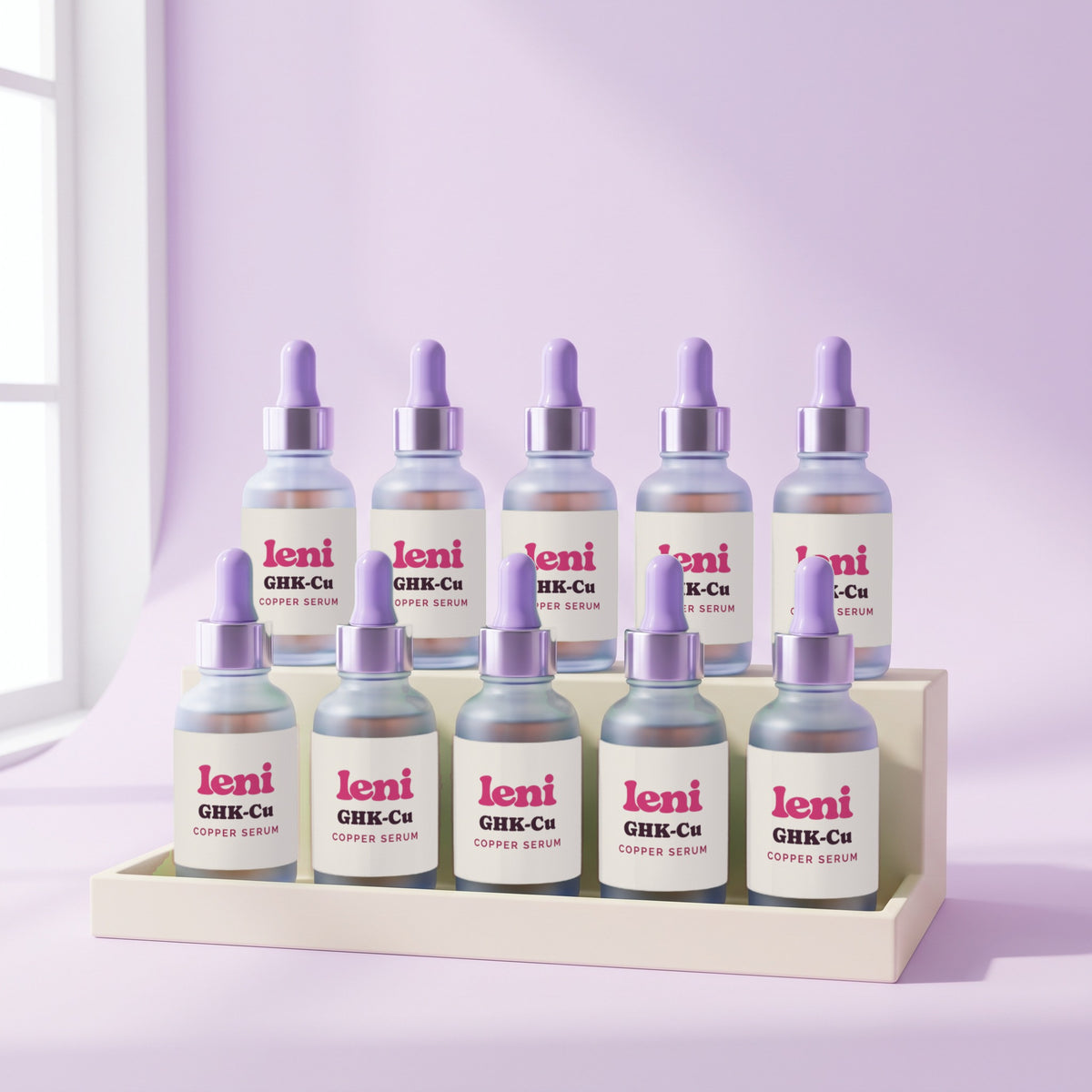 Leni GHK-Cu Copper Serum — 10-pack studio product image