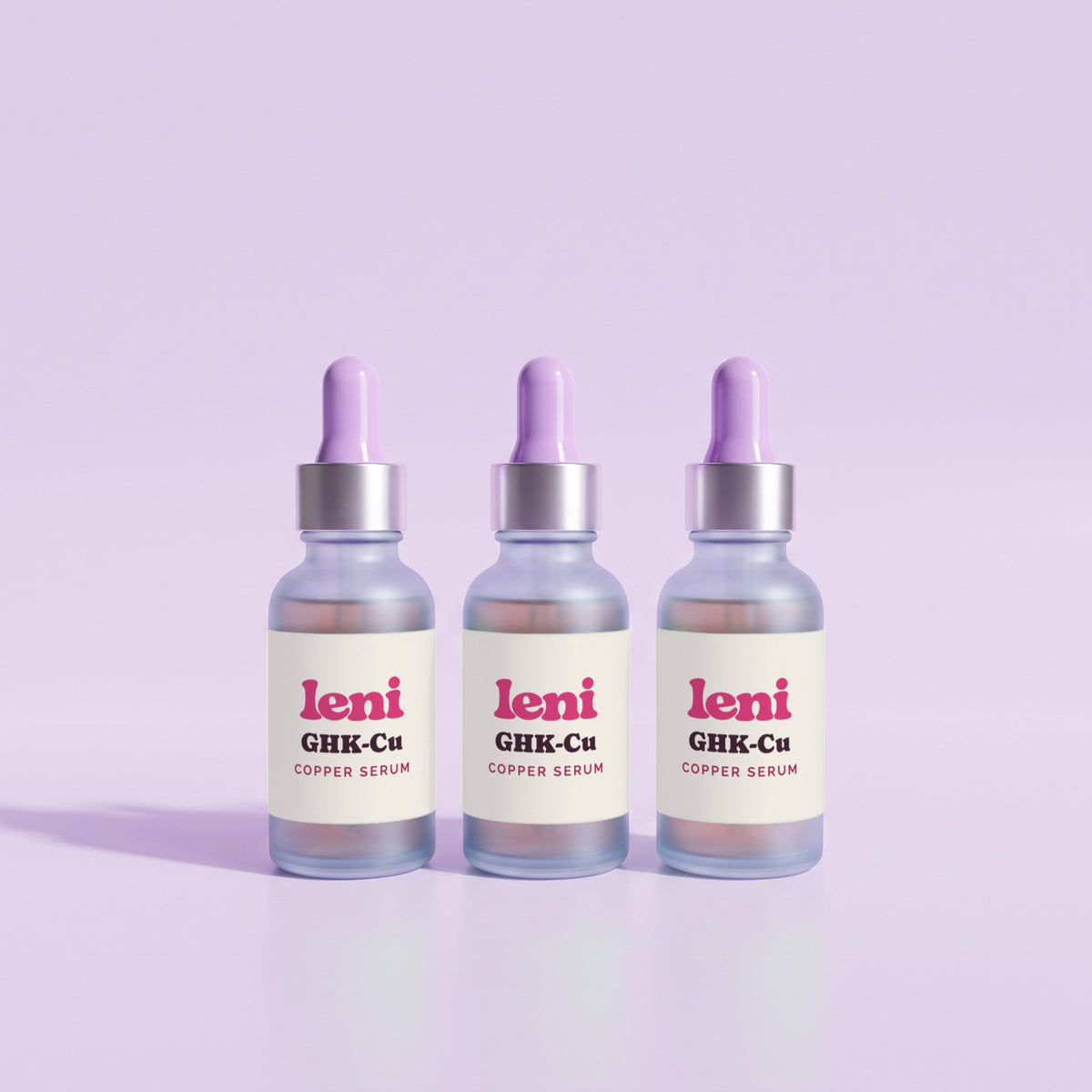 Leni GHK-Cu Copper Serum — 3-pack studio product image