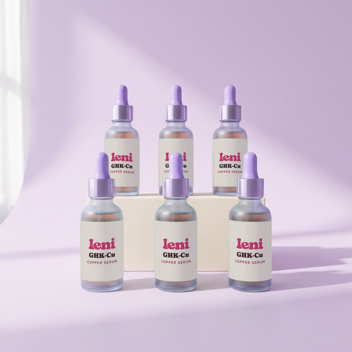 Leni GHK-Cu Copper Serum — 6-pack studio product image