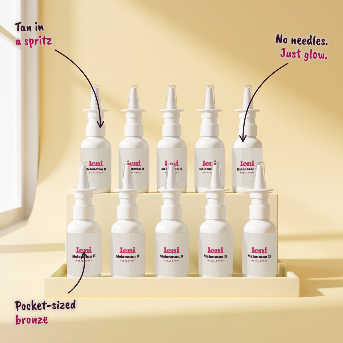 Leni Melanotan II Nasal Spray — 10-pack studio alternate artwork