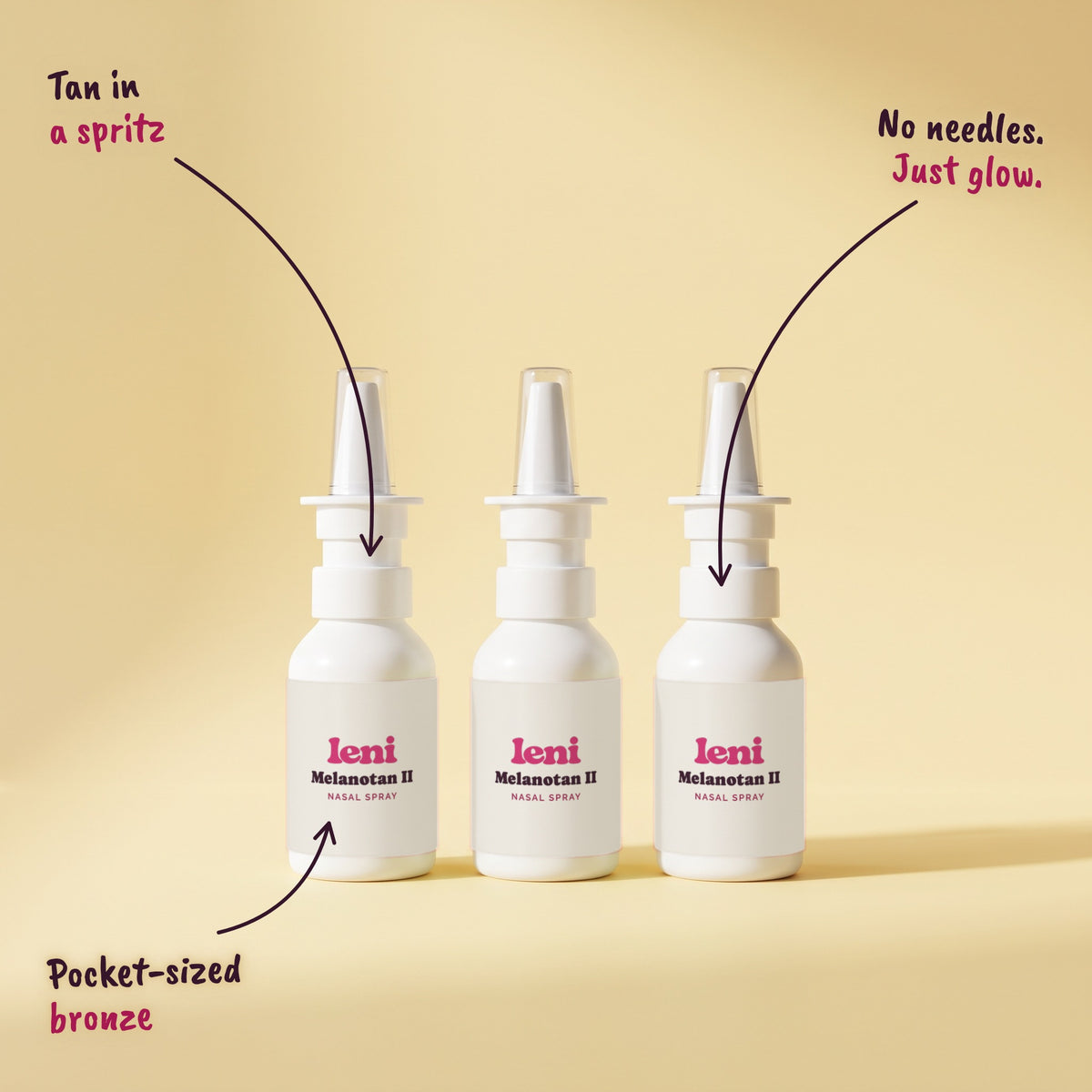 Leni Melanotan II Nasal Spray — 3-pack studio alternate artwork