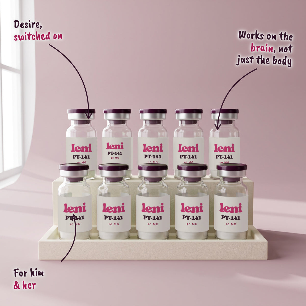 Leni PT-141 (Bremelanotide) — 10-pack studio alternate artwork